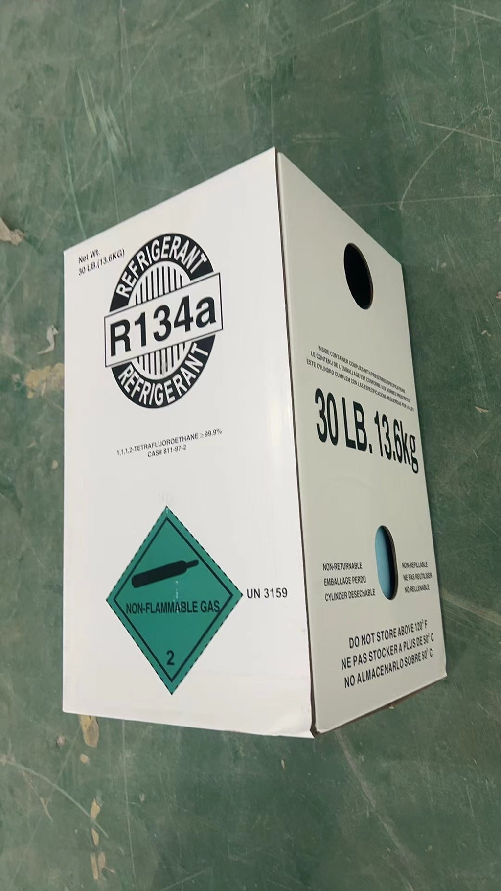 Premium Quality R134A Refrigerant - 30lb Capacity for AC Systems